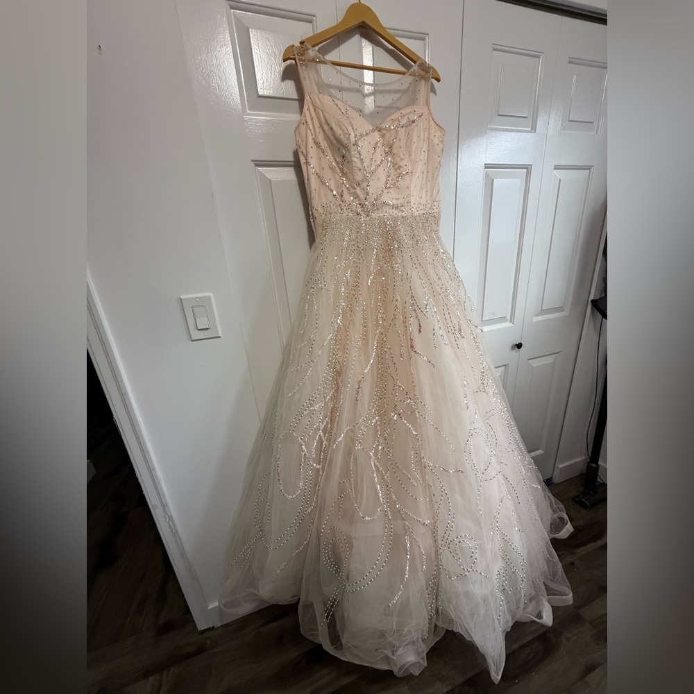 Hand sequin Gown